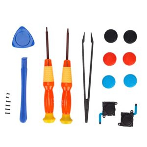 Screwdriver Repair Tools, ABS+Metal 19pcs Easy Installation Careful Repair Multifunctional Durable Joystick Replacement Tool Kit