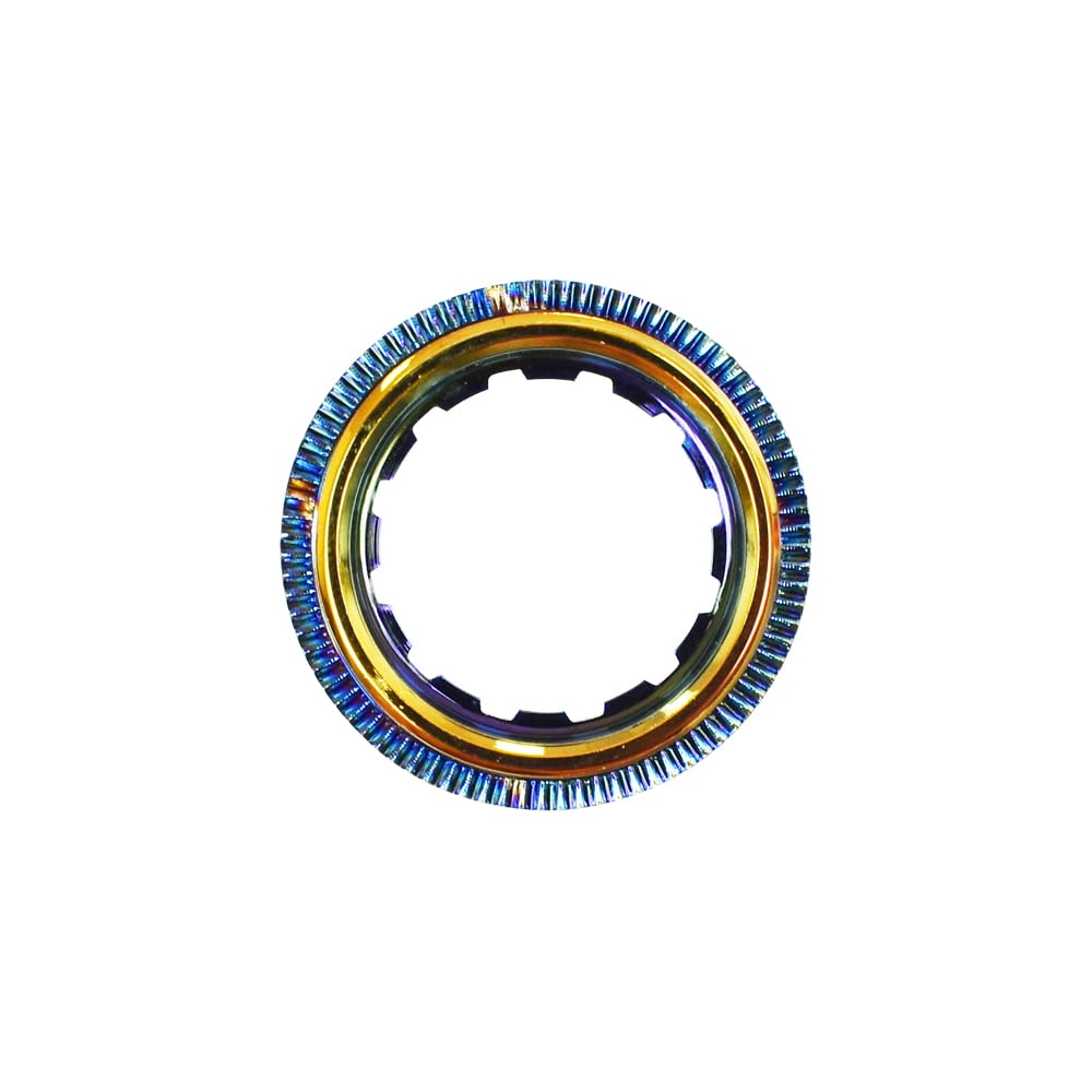 Pirhosigma Cassette Lockring Aluminium Alloy for 7-11 Speed Mountain Bike Colorful