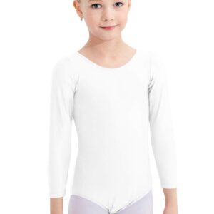 speerise Girls Long Sleeve Leotard Gymnastics Dance Leotards for Kids Dance Unitard for 3-12 Years Girls Boys