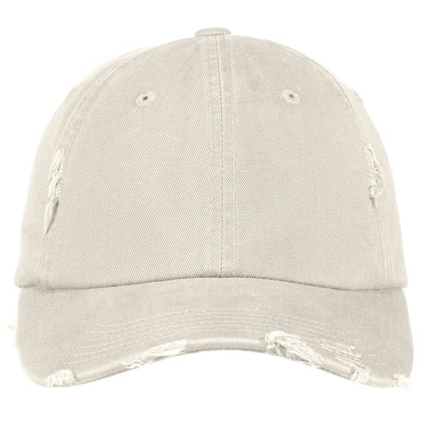 District® - Distressed Cap DT600/ Custom Distressed Hats/Monogram Distressed Hats/Embroidery Hats/Monogram Hats (Stone)