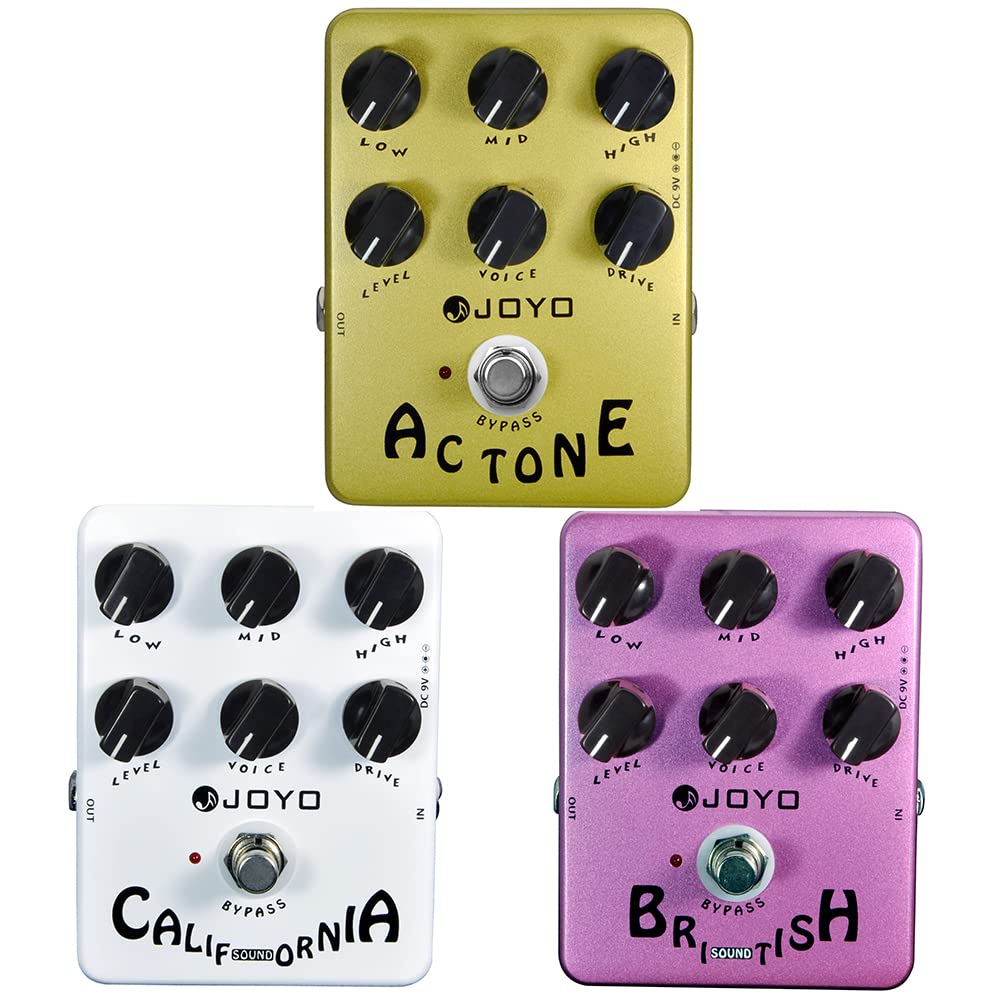 JOYO JF-16 Amplifier Simulator and JF-13 & JF-15 for Electric Guitar Most Frequently Combination Budget Pedals in Bundle