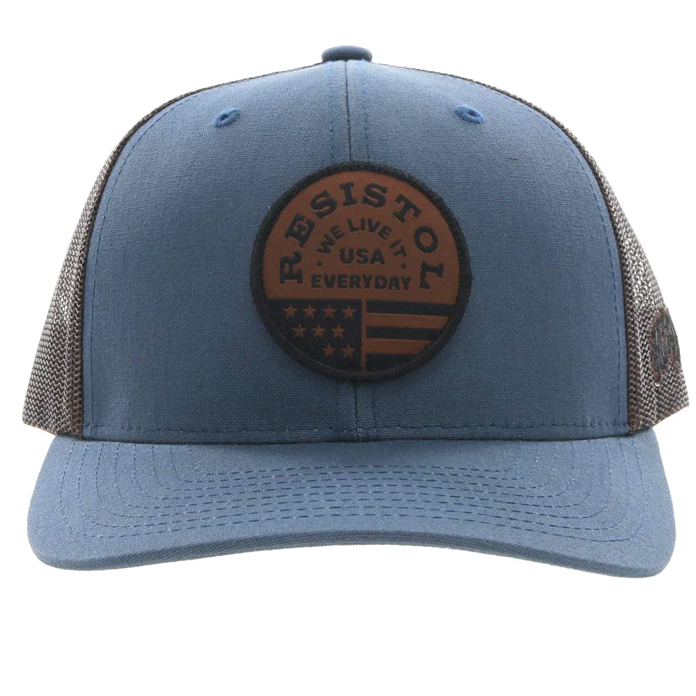 HOOEY Resistol Adjustable Snapback Hat (Blue/Brown)