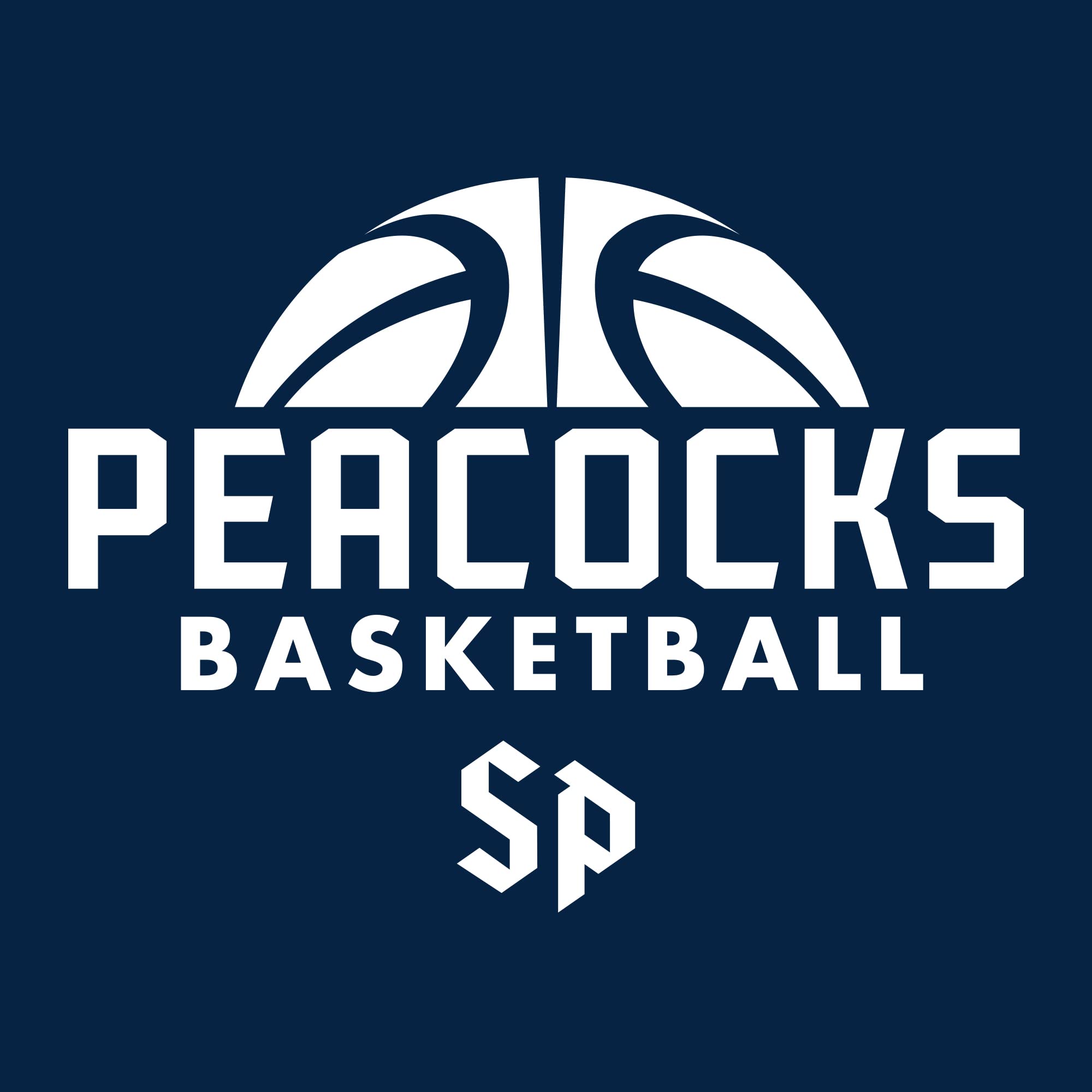 UGP Campus Apparel AS08 - St Peter's University Peacocks Basketball Hype T Shirt - Large - Navy