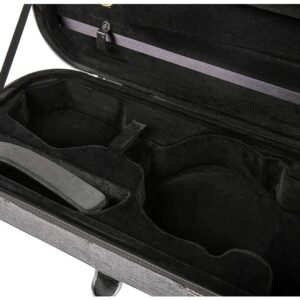 adm 4/4 Full Size Violin Case Oblong Violin Hard Case with Built-in Hygrometer,Super Lightweight Portable with Carrying Straps