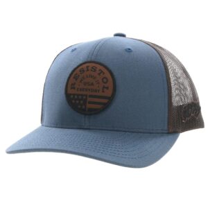 HOOEY Resistol Adjustable Snapback Hat (Blue/Brown)