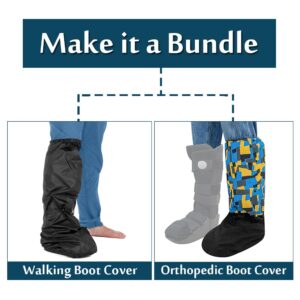 mybow walking boot cover medical fracture foot cast cover orthopedic walking boot for broken ankle tall waterproof foot cover outdoor protector snow winter recovery rain boot cover accessories