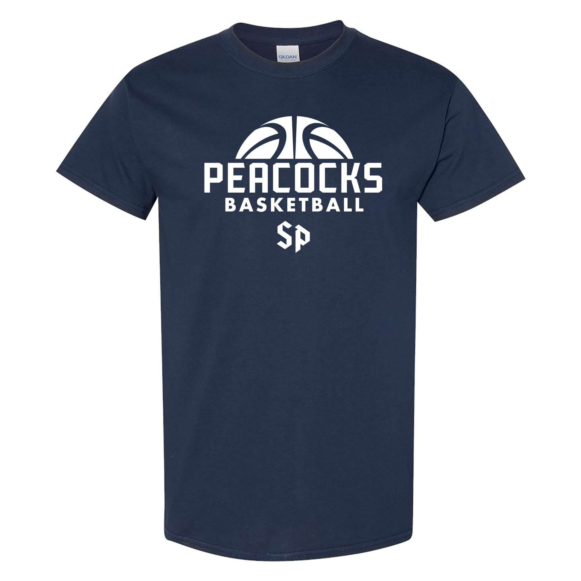 UGP Campus Apparel AS08 - St Peter's University Peacocks Basketball Hype T Shirt - Large - Navy