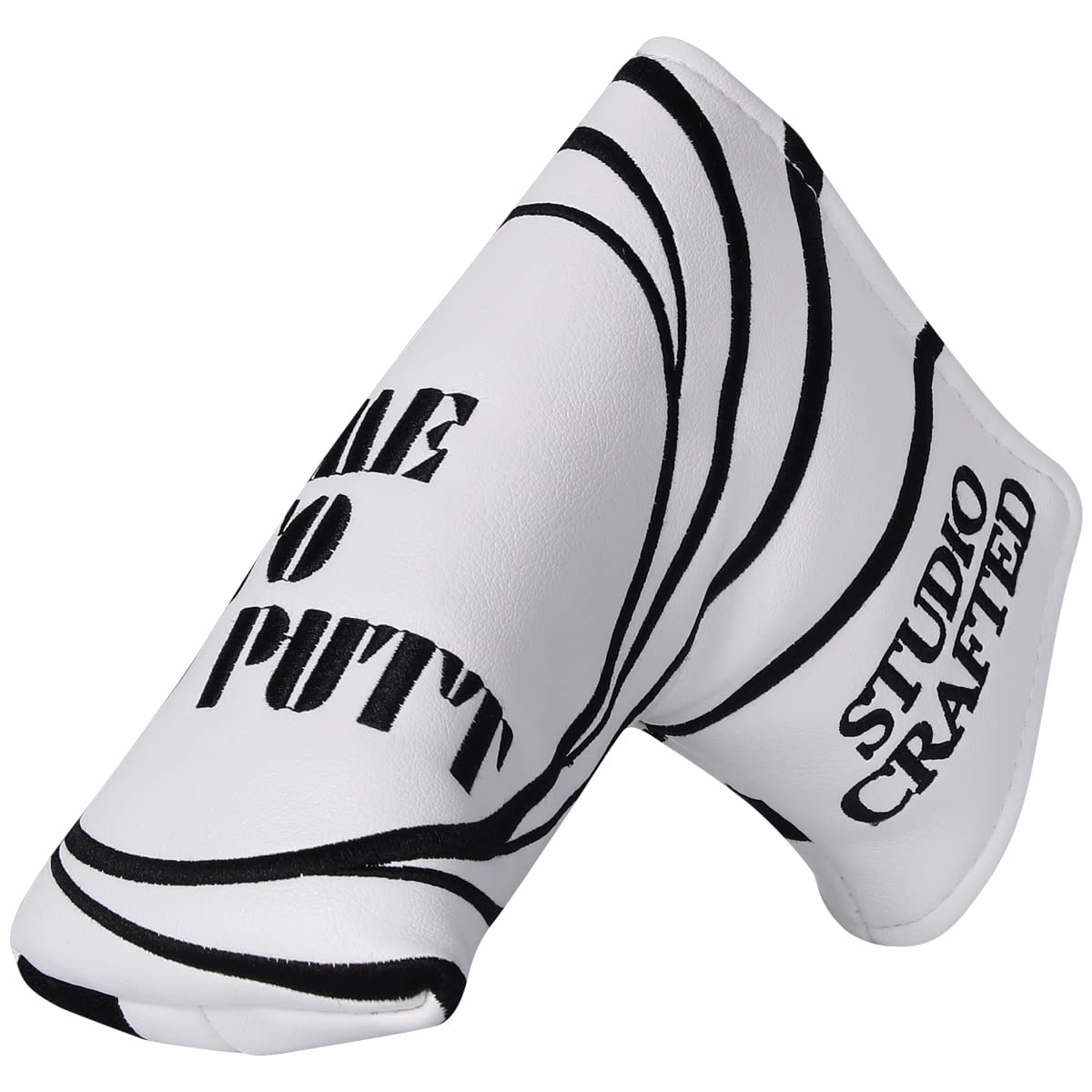 Studio Crafted No Time to Putt Golf Blade Putter Headcover Magnetic Closure