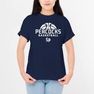 UGP Campus Apparel AS08 - St Peter's University Peacocks Basketball Hype T Shirt - Large - Navy