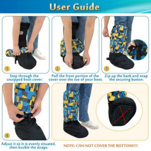 Mybow Walking Boot Cover Medical Fracture Foot Cast Cover Orthopedic Walking Boot for Broken Ankle Tall Waterproof Foot Cover Outdoor Protector Snow Winter Recovery Rain Boot Cover Accessories