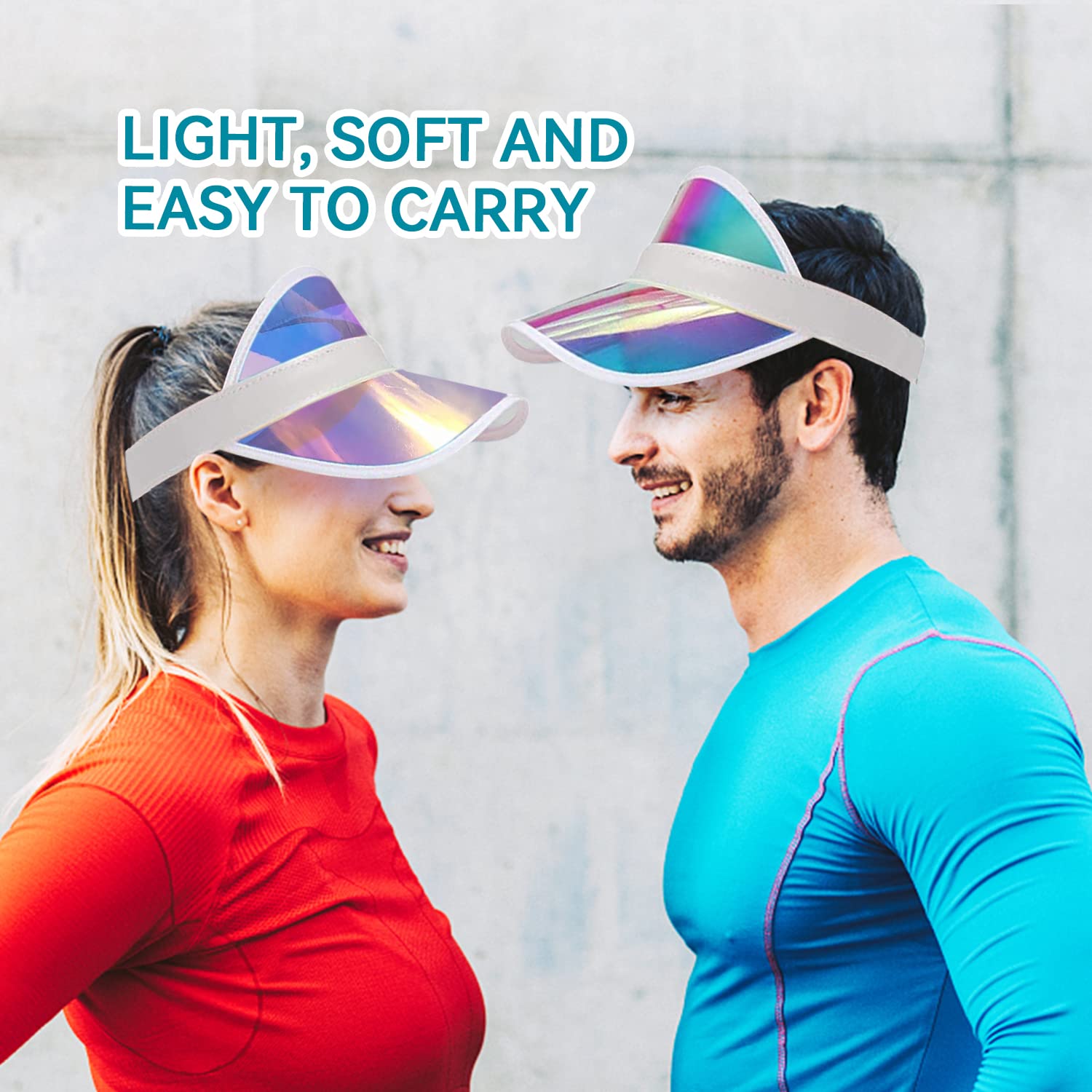 2 Pack Sun Visor Hat Women Adjustable Outdoor Sports UV Protection Sunhat Clear Cap