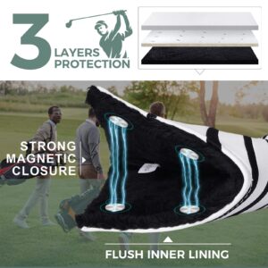 Studio Crafted No Time to Putt Golf Blade Putter Headcover Magnetic Closure