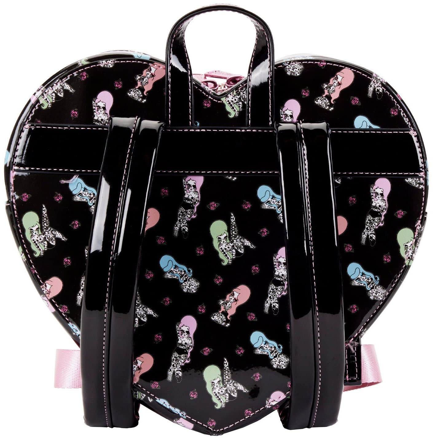 Loungefly Valfre Double Heart Mini Backpack