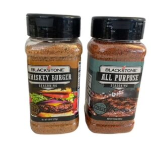 9.6 Oz Blackstone Whiskey Burger Seasoning & 7.3 Oz Blackstone All Purpose Seasoning