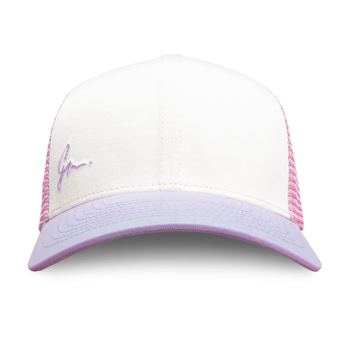 Grace Folly Beach Trucker Hats for Women- Snapback Baseball Cap for Summer (Classic Pink & Lilac)