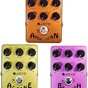 JOYO JF-13 & JF-14 and JF-16 Amplifier Simulator Effect Pedals for Electric Guitar Most Frequently Combination Budget in Bundle