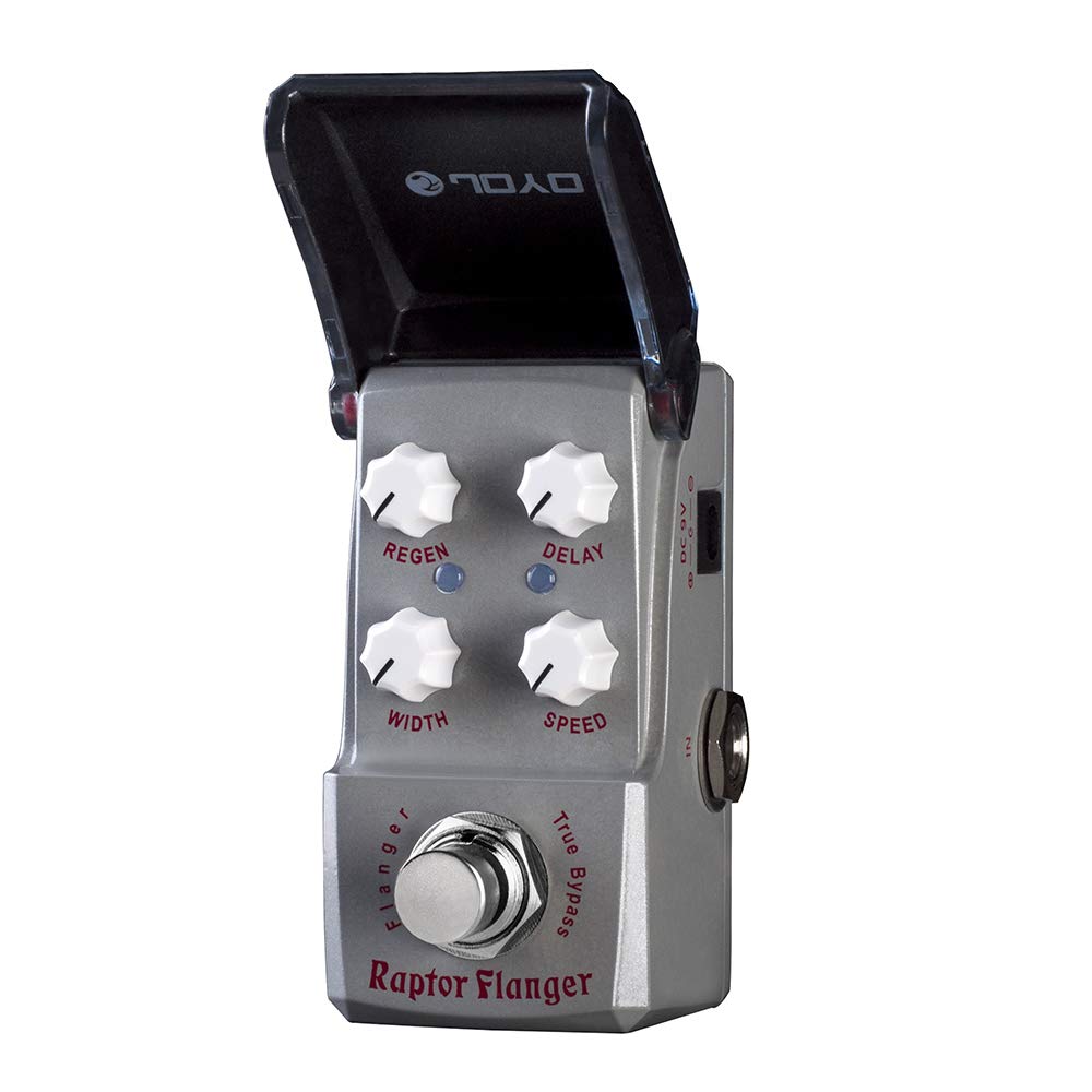 JOYO JF-327 Mini Pedals Raptor Flanger Bundle with JF-316 Future Chorus for Electric Guitar Effects Ironman Series