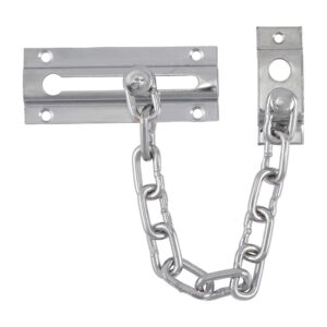 timco door chain security lock - allowing reduced opening angle of the door, for your added security - polished chrome - 85mm