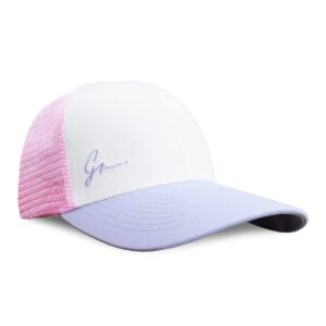 grace folly beach trucker hats for women- snapback baseball cap for summer (classic pink & lilac)