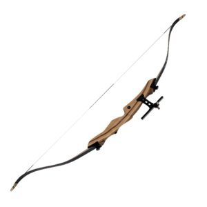 Southland Archery Supply Spirit Jr 54" Beginner Youth Bow Set with Target Sight, Armguard, Stringer, and Stick On Arrow Rest (14 LBS, Left Handed - Draw String with The Left Hand)