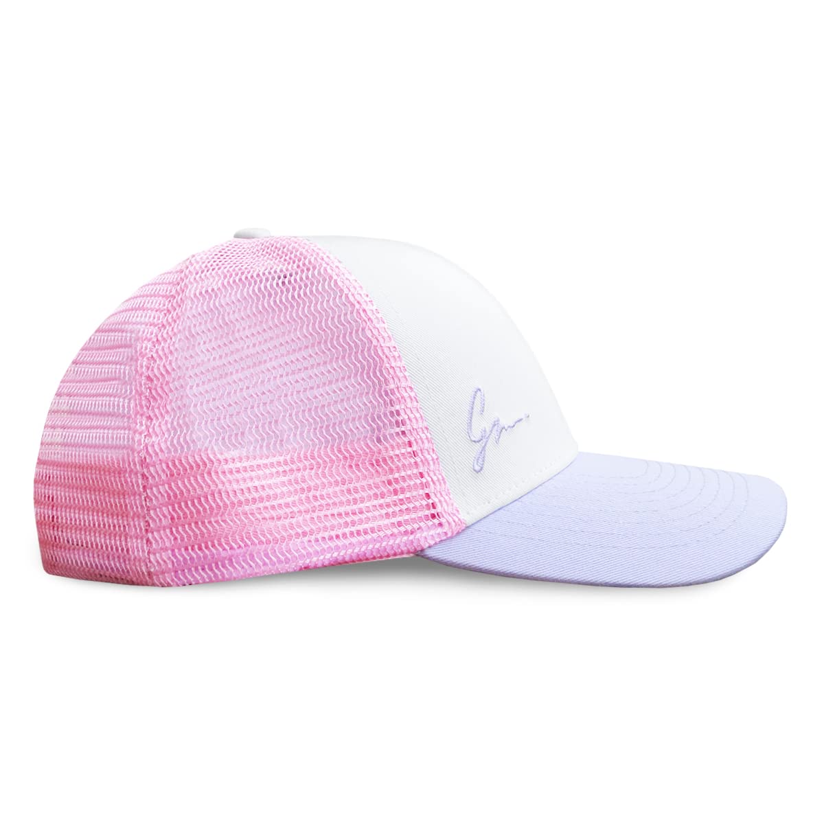 Grace Folly Beach Trucker Hats for Women- Snapback Baseball Cap for Summer (Classic Pink & Lilac)