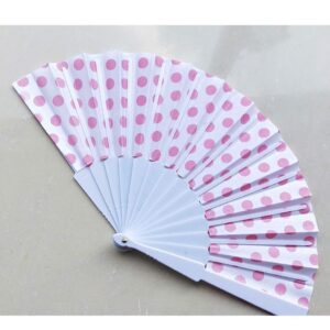 Handmade Folding Fan Chinese Folding Paper Fan Retro Hand Fans Mini Portable Folding Small Fan Wedding Party Hand Fan Flower Handheld Fan (Color : G)