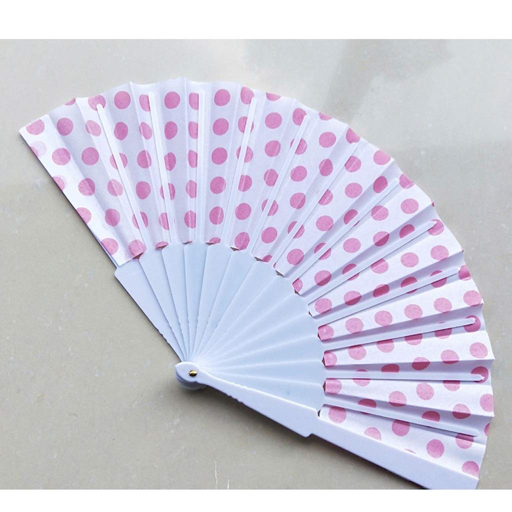 Handmade Folding Fan Chinese Folding Paper Fan Retro Hand Fans Mini Portable Folding Small Fan Wedding Party Hand Fan Flower Handheld Fan (Color : G)