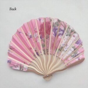 FKJLUN Handmade Folding Fan Pattern Chinese Style Hand Held Fans Silk Bamboo Folding Fans Handheld Wedding Hand Fan Handheld Fan (Color : I)