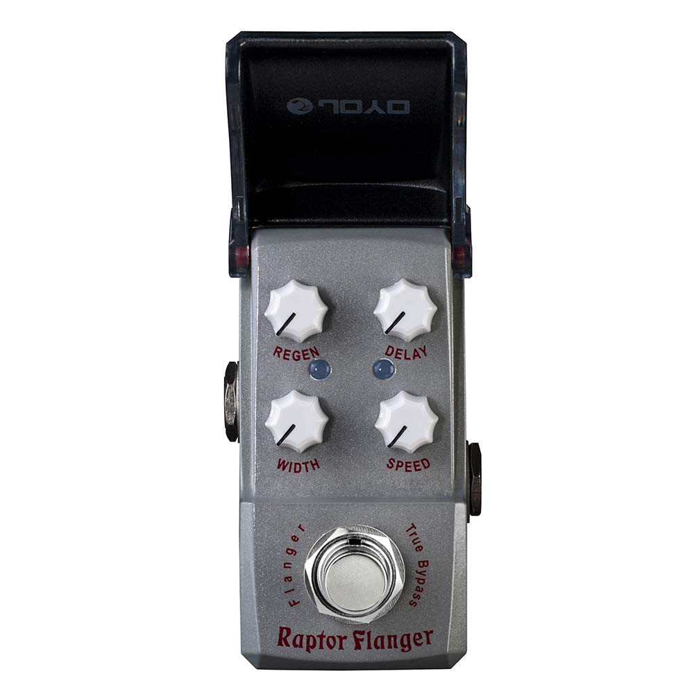 JOYO JF-327 Mini Pedals Raptor Flanger Bundle with JF-316 Future Chorus for Electric Guitar Effects Ironman Series