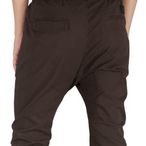 ITALYMORN Jogger Pants for Men Breathable Casual Pants (Dark Brown, XX-Large)