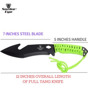 Snake Eye Tactical Heavy Duty Full Tang Fixed Blade Outdoor | Hunting | Camping | EDC Knife (14)