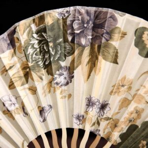 FKJLUN Handmade Folding Fan Pattern Chinese Style Hand Held Fans Silk Bamboo Folding Fans Handheld Wedding Hand Fan Handheld Fan (Color : I)