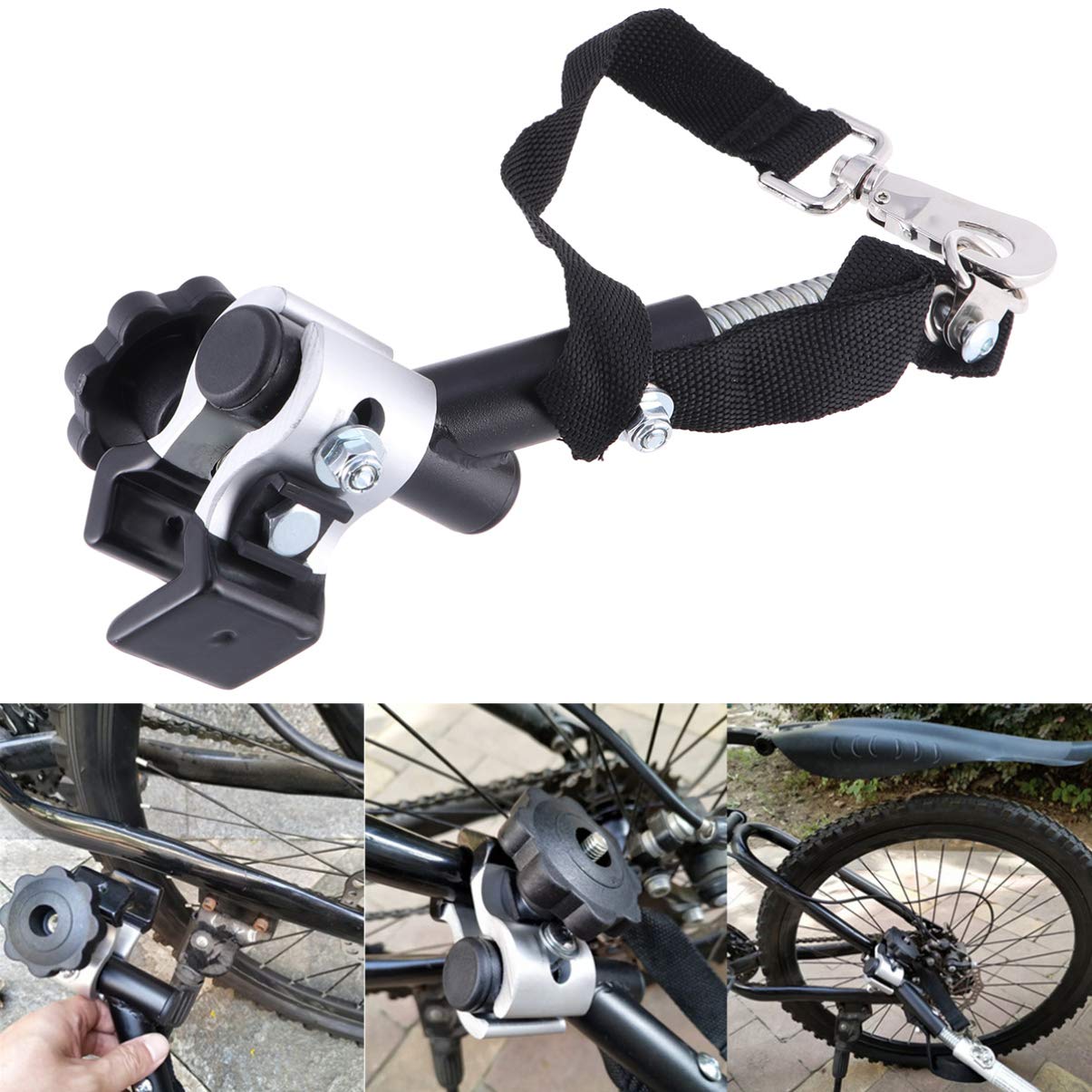 Bike Trailer Universal Quick Release Bike Linker, Bike Trailer Coupler Attachment for Connecting Front Rear Bicycle Pet Trailers Truck as Adapter Accessories Bicycle Hitch Linker