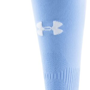 Under Armour Youth Soccer Over-The-Calf Socks, 1-Pair, Carolina Blue/Black/White, Small