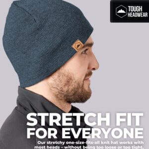 Tough Headwear Daily Knit Beanie - Beanies Hats for Men - Winter Hats for Men & Women - Warm Knitted Hats for Cold Weather & Stocking Cap