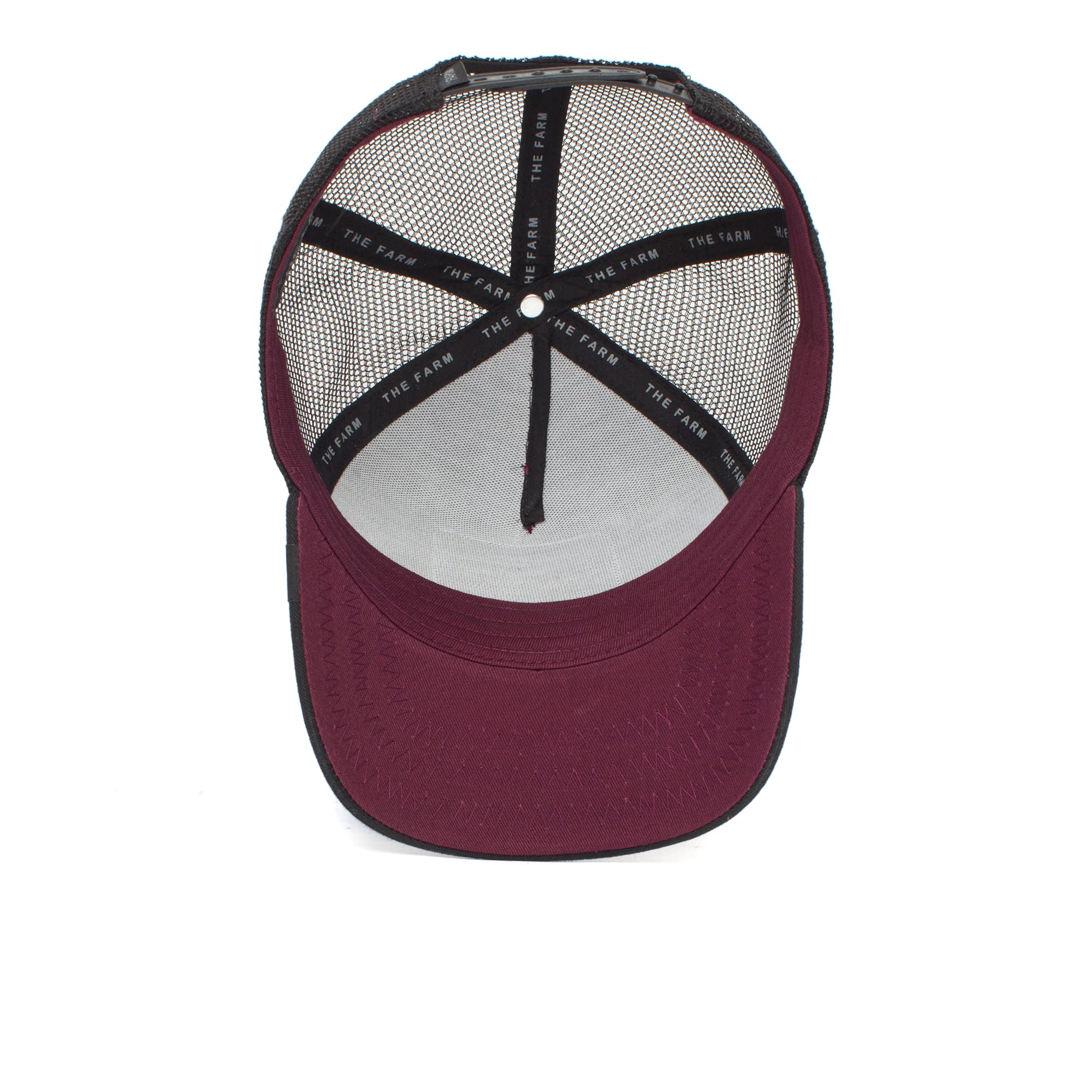 Goorin Bros. The Farm Unisex Original Adjustable Snapback Trucker Hat, Wine Boss, One Size