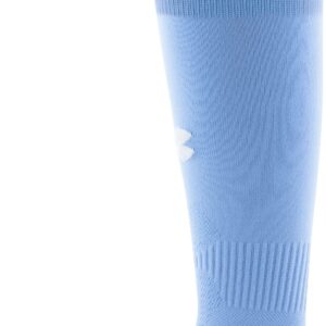 Under Armour Youth Soccer Over-The-Calf Socks, 1-Pair, Carolina Blue/Black/White, Small