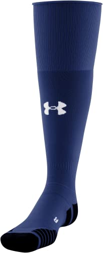 Under Armour Adult Soccer Over-The-Calf Socks, 1-Pair, Midnight Navy/Graphite/White, Large