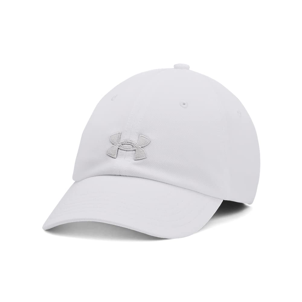 Under Armour Womens Blitzing Cap Adjustable, (100) White / / Halo Gray, One Size Fits Most