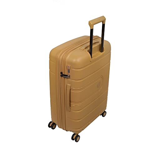 it luggage Eco Tough 30" Hardside Checked 8 Wheel Expandable Spinner, Honey Gold