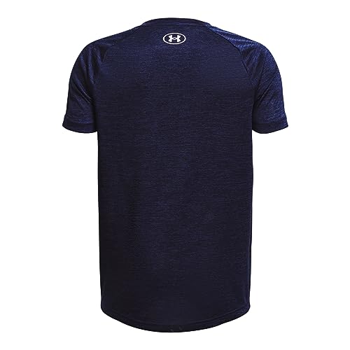 Under Armour Boys Tech 2.0 Short-Sleeve T-Shirt, (410) Midnight Navy / / White, Medium