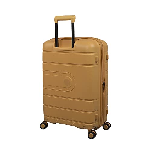 it luggage Eco Tough 30" Hardside Checked 8 Wheel Expandable Spinner, Honey Gold