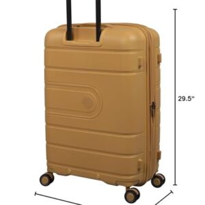 it luggage Eco Tough 30" Hardside Checked 8 Wheel Expandable Spinner, Honey Gold