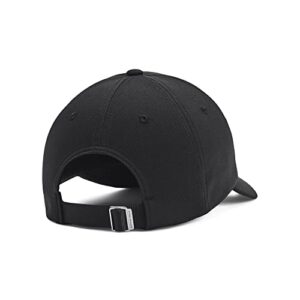 Under Armour Womens Blitzing Cap Adjustable, (001) Black / / White, One Size Fits Most