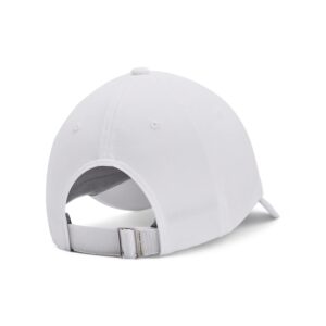 Under Armour Womens Blitzing Cap Adjustable, (100) White / / Halo Gray, One Size Fits Most