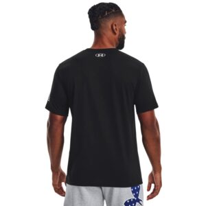 Under Armour Men's New Freedom Logo T-Shirt, (003) Black / / White, 3X-Large