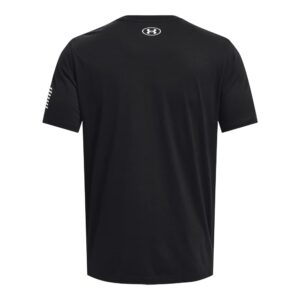 Under Armour Men's New Freedom Logo T-Shirt, (003) Black / / White, 3X-Large