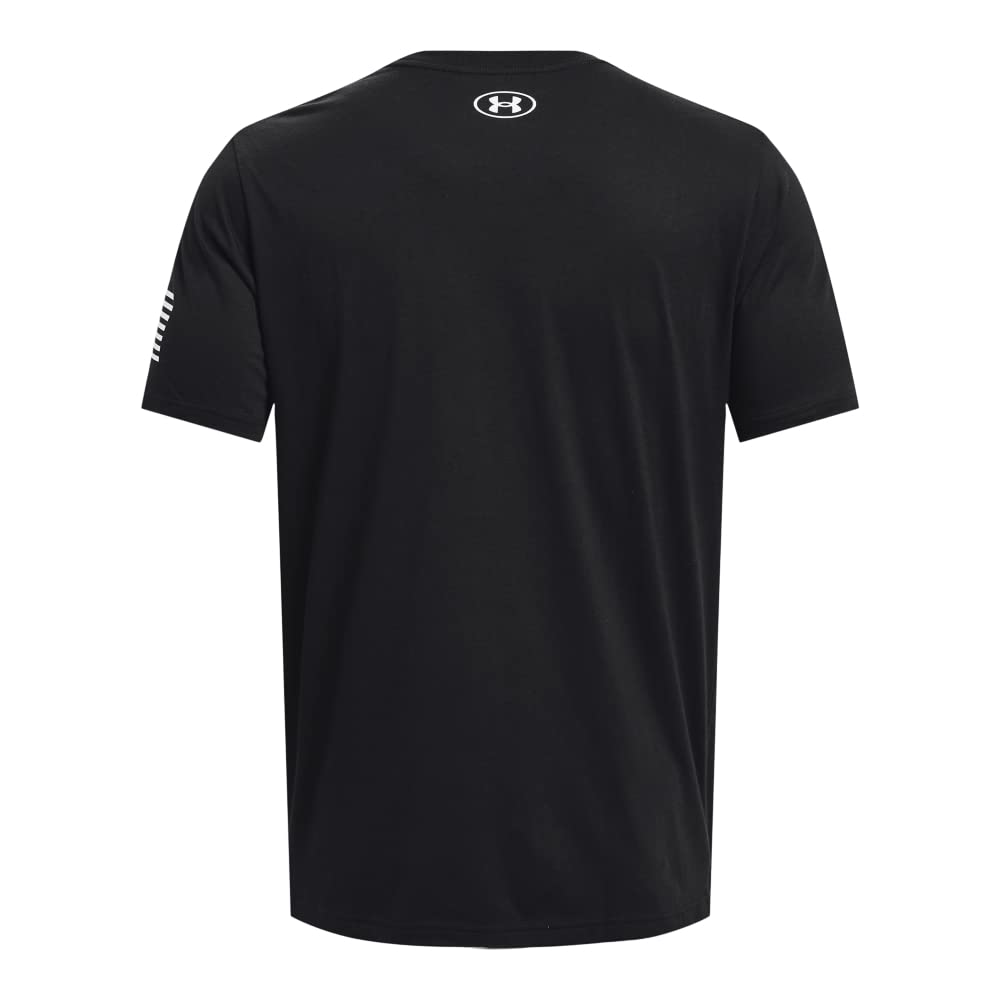 Under Armour Men's New Freedom Logo T-Shirt, (003) Black / / White, 3X-Large