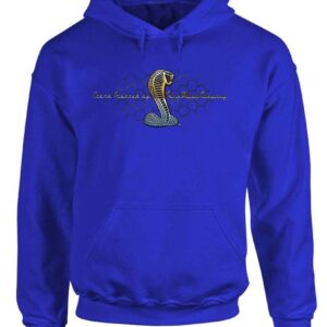 Ford COBRA GRILL POWERED - Racing Grille - Fleece Pullover Hoodie (XL, Royal)