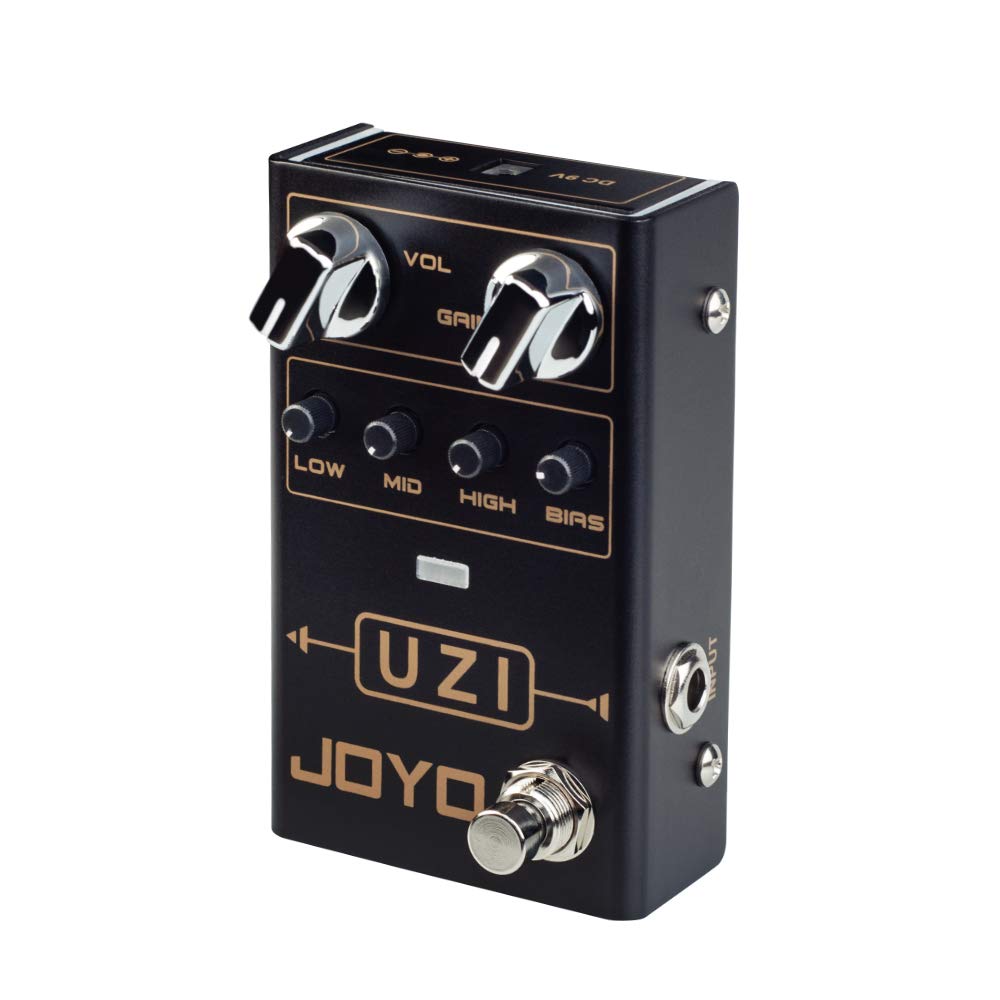 JOYO R-03 UZI R Series Distortion Heavy Metal Pedal Bundle with JF-324 Gate of Kahn Noise Gate Mini Pedal for Electric Guitar Effects